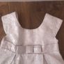 Kids Short Sleeve Ivory Dress Image 2