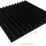 48 Pack Black/burgundy12 X 12"X1" Acoustic Panels Studio Soundproofing Foam Wedge Tiles (FREE POSTAGE) Image 4