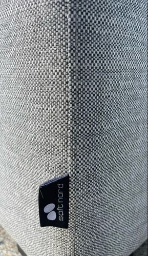 Grey L shaped corner sofa