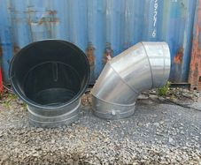Direct Vent Ducting Dia 500mm 90 degree bends