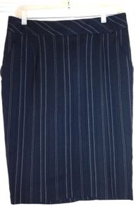 Warehouse black pinstriped skirt