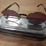 Vintage 90s Guess Sunglasses GU5017. Oval Wire Frame with Original Case. Image 7