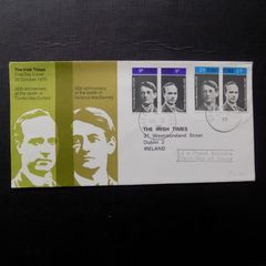 Irish Times 1970 FDC.50th Anniversary of the Death of Thomas MacCurtain and Terence MacSwiney.