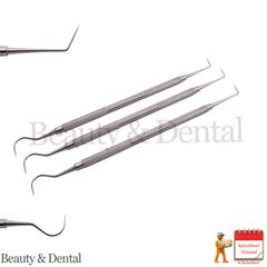 3x Dental Examination Probe 6/23 Explorer Endodontic Cleaning Double Ended Tool