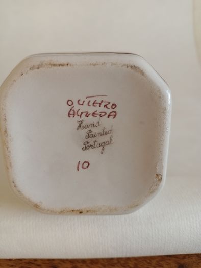 Vintage Hand Painted Ceramic Vase