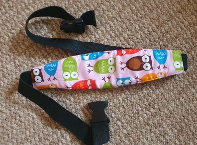 Infant baby adjustable car seat head support belt, super useful for travels