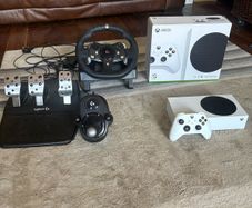 Xbox series S + Logitech G920 steering wheel