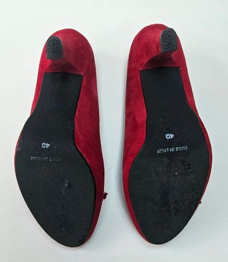 Red Open Toe Sandals