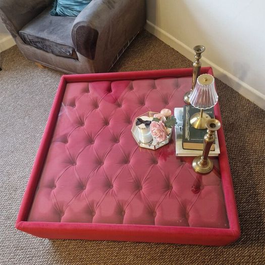 Chesterfield fusion pink coffee table
