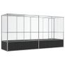 Aviary with Extension Silver 418.5x107x212 cm Steel Image 5