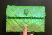 Kurt Geiger Sequin Kensington Medium Handbag in Green