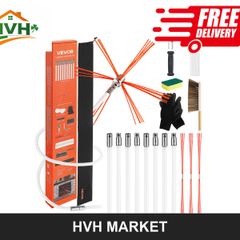 8m Chimney Sweep Brush Kit with Nylon Rods