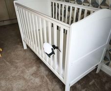 Alexandra Mini Cot Bed in White