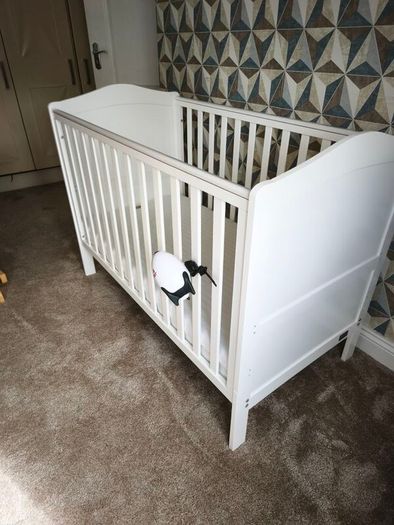 Alexandra Mini Cot Bed in White