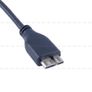 40cm Super USB 3.0 Micro Lead USB3 Std Type A to Micro B Cable Male Black SS Image 4