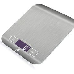 Large 23x17cm 10kg 1g Digital Kitchen Scales Food Scale Stainless Steel Surface With Backlit LCD Display Multifunction for Home Office Use