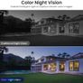 Outdoor Security Camera - 2K CCTV Camera Systems IP65 Waterproof, Home/House WiFi Indoor for Pet Dog Baby, Human Detection, 24/7 Storage Colour Night Vision Smart Siren Work with Alexa C1 Image 5