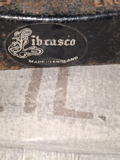 Vintage Black Librasco Cast Iron and Brass Kitchen Scales around 1930s Postage Available or Collection