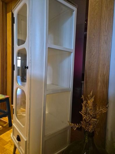 Beautiful white contemporary glass cabinet