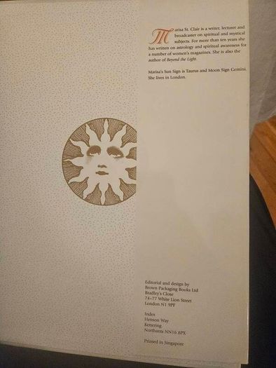 Sun & Moon Signs. An Anthological Guide To Love, Career & Destiny. By Marisa St Clair. First Edition Large Volume Hardback With Dustjacket In Good Condition.  See Photos For Same.