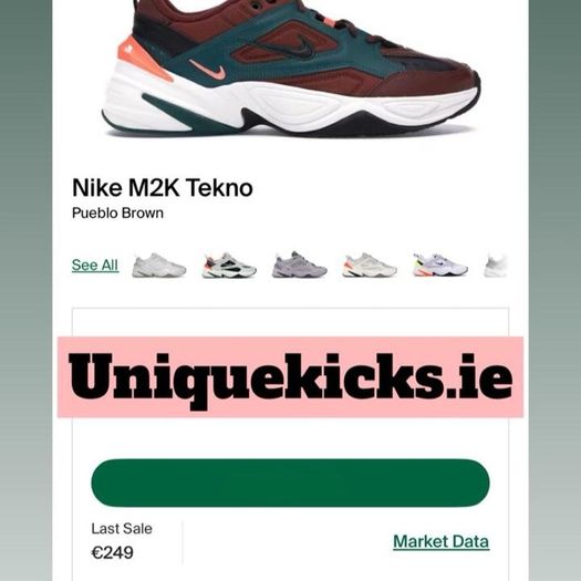 Nike M2k Tekno Pueblo Brown Green
