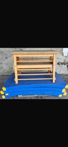 Gymnastics vaulting horse and mats
