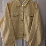 denim jacket Denim Co. Pastel Yellow Denim Jacket - Size Large Image 6