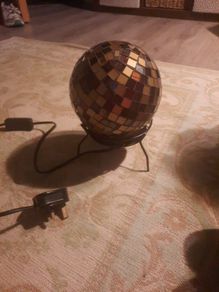 unusual glass mosaic table lamp