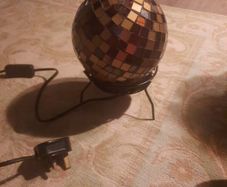unusual glass mosaic table lamp