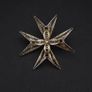 Vintage Sterling Silver Filigree Malta Cross Brooch Image 10