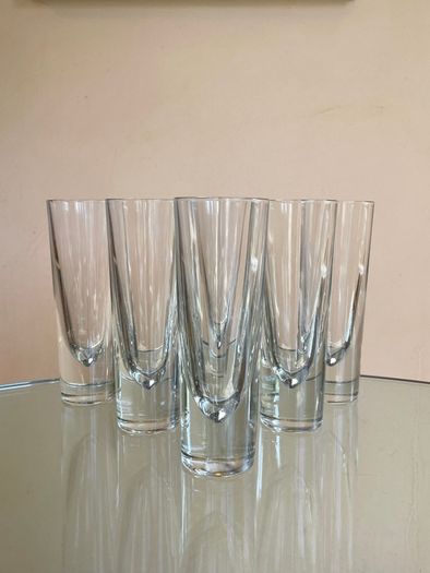 7 Mid Century "Italian Brunch" Crystal Glasses, 100ml, Short Cocktail