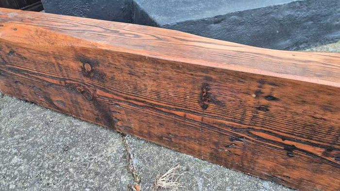 Solid Wood Rustic Fireplace Mantel Beam