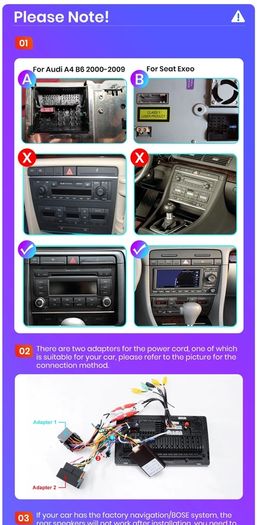 Car Wireless Android Auto Radio For Audi A4 B6 2000-2009 Car Multimedia GPS 2din
