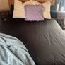 Wooden double bed frame & mattress Image 2