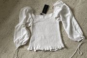 white bardot top NEW