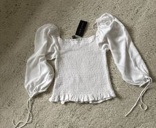 white bardot top NEW