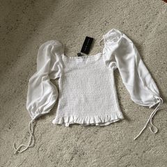 white bardot top NEW
