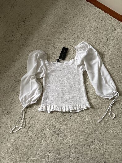 white bardot top NEW