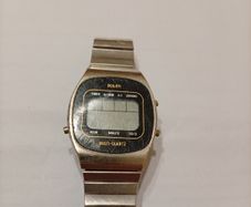 Vintage 1970s Buler Multi Quartz Swiss Digital Watch. Untested.