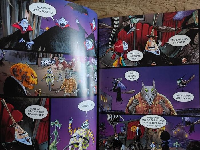 Disney Tim Burton's The Nightmare Before Christmas: The Battle For Pumpkin King, comic book, Age 6+