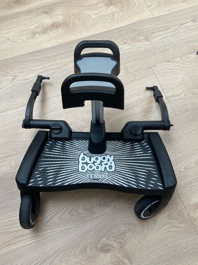 Lascal Black Maxi BuggyBoard Plus Grey Saddle