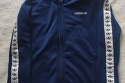 Adidas Originals Trefoil Tape Full-Zip Hoodie  Navy Blue  Age 13-14(164cm)