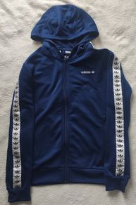 Adidas Originals Trefoil Tape Full-Zip Hoodie  Navy Blue  Age 13-14(164cm)