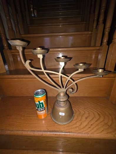 CRAZY CHEAP Waterford Crystal Eagle & Waterford Crystal Tralee Bowl & Bronze Metal Art Nouveau period Vintage Large Candelabra - early 1900's