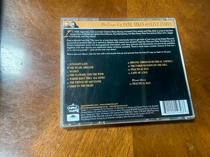 Pete Atkin Driving Through Mythical America CD