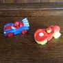 2 Marvel Die cast Character cars Spiderman and iron man Image 2