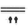5ft Bi-Folding Sliding Barn Door Hardware Kit - Black Image 2