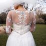 Ronald Joyce Nina Wedding Dress + Custom Cathedral Veil Image 5