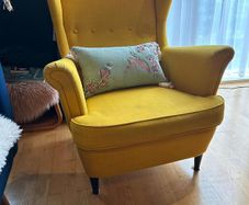 IKEA STRANDMON Armchair, Skiftebo yellow