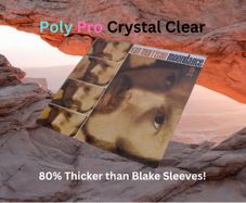 Over 23% Off! 100 X LP Album 12" Inch Single Crystal Clear Poly-PRO Sleeves Vinyl Record Plastic Outer Covers - Snug To Medium Fit - NO FLAP